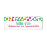 fatfatin Rainbow Heart Sprinkles Address Labels