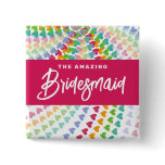 fatfatin Rainbow Heart Sprinkles Wedding Name Tag