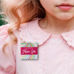 fatfatin Rainbow Heart Sprinkles Wedding Name Tag