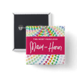 fatfatin Rainbow Heart Sprinkles Wedding Name Tag