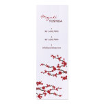 fatfatin Red Sakuras Oriental Zen Profile Card Business Card