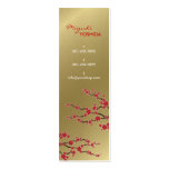 fatfatin Red Sakuras Oriental Zen Profile Card Business Card Templates