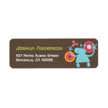 fatfatin Retro Groovy Aliens Custom Label
