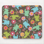fatfatin Retro Groovy Aliens Pattern Mousepad
