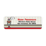 fatfatin Retro Robot Custom Address Labels