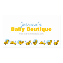 fatfatin Silly Duckies Blue Business Card