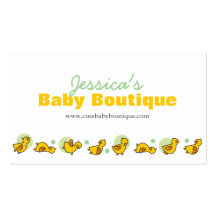 fatfatin Silly Duckies Green Business Card