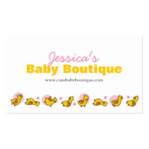 fatfatin Silly Duckies Pink Business Card