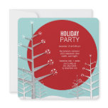 fatfatin Snow Trees Holiday Party Invitation