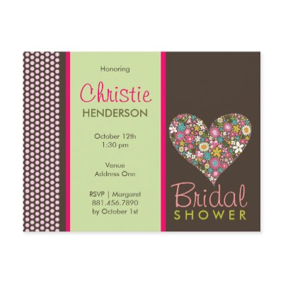 fatfatin Spring Flowers 2 Heart *01 Bridal Shower by fatfatin_design
