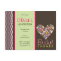 fatfatin Spring Flowers 2 Heart *01 Bridal Shower postcards