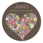 fatfatin Spring Flowers 2 Heart Favour Sticker