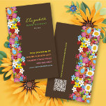 fatfatin Spring Flowers Garden Profile Card Business Card Template
