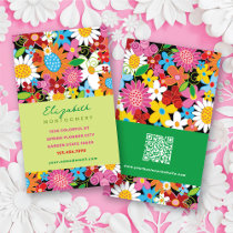 fatfatin Spring Flowers Garden Profile Card Business Card Templates