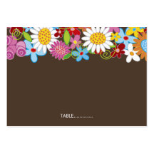 fatfatin Spring Flowers Guest Seating Place Card Business Card