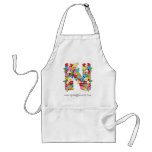 fatfatin Spring Flowers Monogram Custom Apron