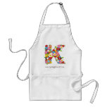 fatfatin Spring Flowers Monogram Custom Apron