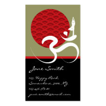 fatfatin Sun, Yoga and Om Business Card