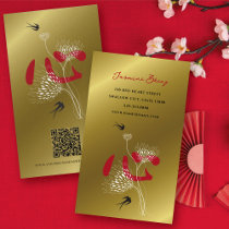 fatfatin Swallows Flowers Chinese Heart Gold