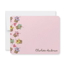 fatfatin Sweet Cherry Cupcakes Thank You Note