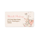 fatfatin Sweet Heart Butterfly Swirls Custom Label