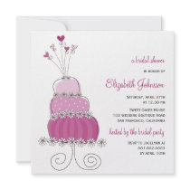 fatfatin Sweet Wedding Cake Bridal Shower Invite