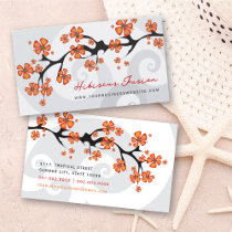 fatfatin Tropical Hibiscus Fusion Business Cards