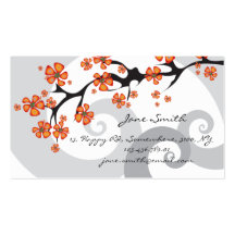fatfatin Tropical Hibiscus Fusion Business Cards