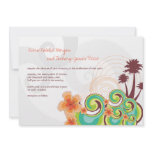 fatfatin Tropical Waves Orange Hibiscus Wedding