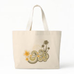 fatfatin Tropical Waves Yellow Hibiscus Tote Bag