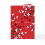 fatfatin White Sakuras Chinese Wedding Invitation cards