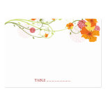 fatfatin Yellow Hibiscus Swirls Guest Place Card Business Card