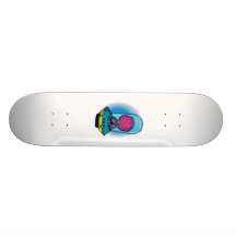 Father Alien in Space Ship Skate Board Deck