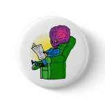 Father Alien reading Paper Pin