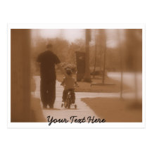 Father and Son (Customizable Text) Post Cards