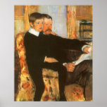 Father and Son Family Portrait by Mary Cassatt Poster