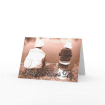 Father and Son Fishing - Happy Father's Day Card