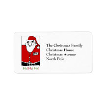 Father Christmas Custom Address Labels