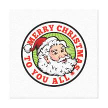 Father Christmas Santa Claus Canvas Print