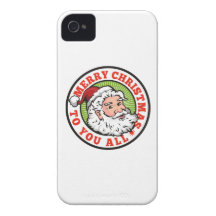 Father Christmas Santa Claus Case-Mate iPhone 4 Cases