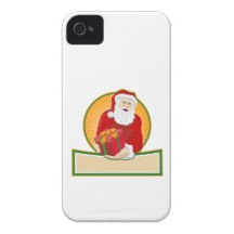 Father Christmas Santa Claus iPhone 4 Covers