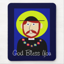 Father Damien of Molokai Mousepads
