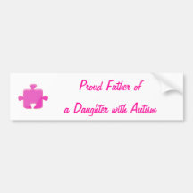 Father Daughter Autism Bumper sticker