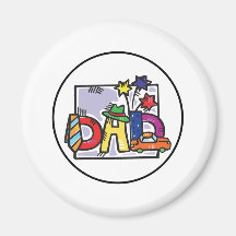 Father Day "Dad" card Magnet