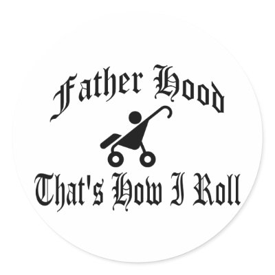 Father Hood: That's How I Roll Sticker by cloverbelledesigns