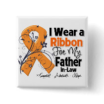 Father-in-Law - Leukaemia Ribbon Pinback Button