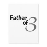 Father Of 3 Post Cards