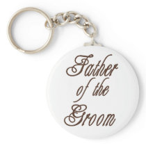Father of Groom Classy Browns Key Chains