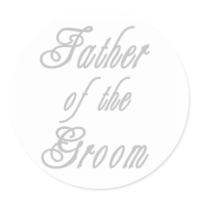 Father of Groom Classy Greys Sticker by weddingsareus