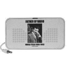Father Of Radio (Nikola Tesla) Wireless PC Speakers